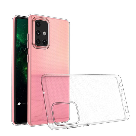 Żelowy pokrowiec etui Ultra Clear 0.5mm Samsung Galaxy A72 4G przezroczysty