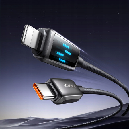 MCDODO ŁADOWARKA KABEL USB-C LIGHTNING SZYBKIEGO ŁADOWANIA DO IPHONE 1M LED