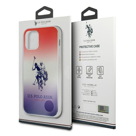 Etui U.S. Polo Assn. Gradient Collection na iPhone 12 / iPhone 12 Pro - wielokolorowe