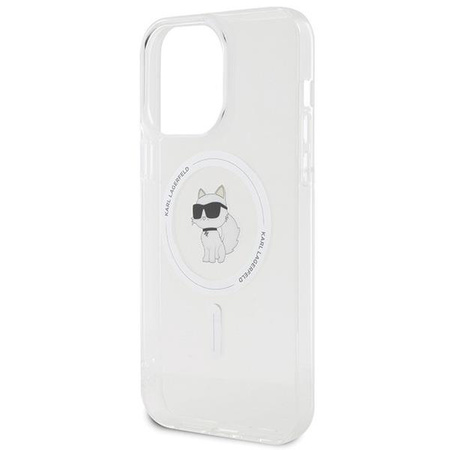 Etui Karl Lagerfeld IML Choupette MagSafe na iPhone 15 Pro Max - przezroczyste