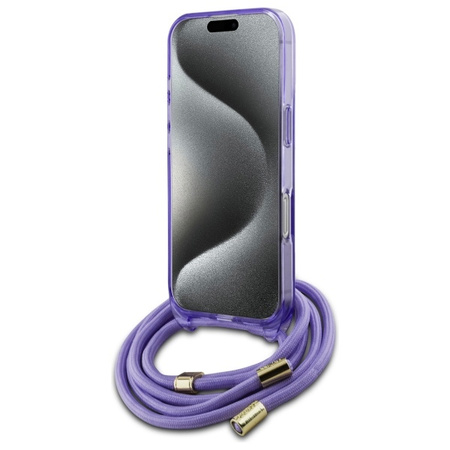 GUESS ETUI HARDCASE CROSSBODY CORD SCRIPT DO MAGSAFE DO IPHONE 16 PRO 6.3