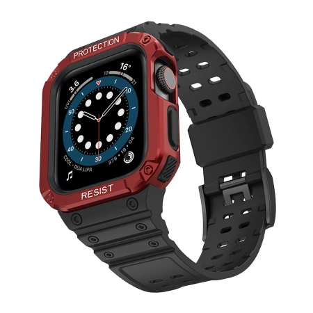 HURTEL PROTECT STRAP BAND OPASKA Z ETUI DO APPLE WATCH 9 8 7 6 5 4 3 2 SE