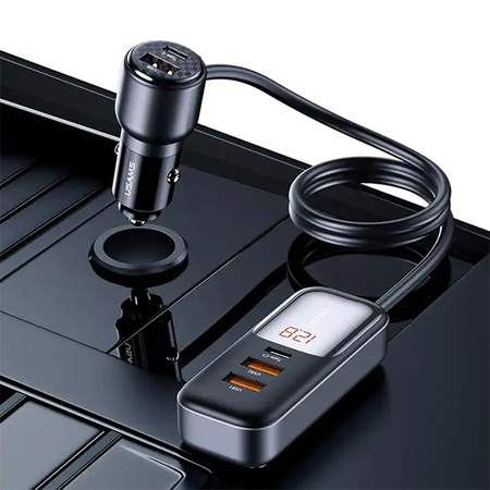 USAMS ŁADOWARKA SAMOCHODOWA C40 3xUSB 2xUSB-C DO TELEFONÓW PD 165W QC FAST