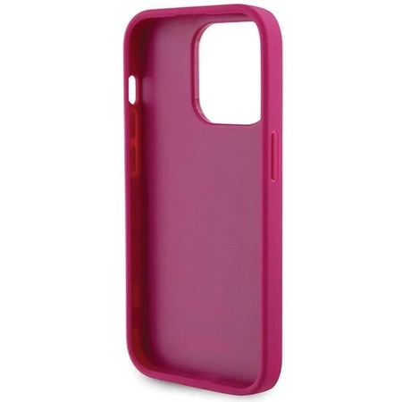 Etui Guess Strass Metal Logo do iPhone 15 Pro Max - różowe