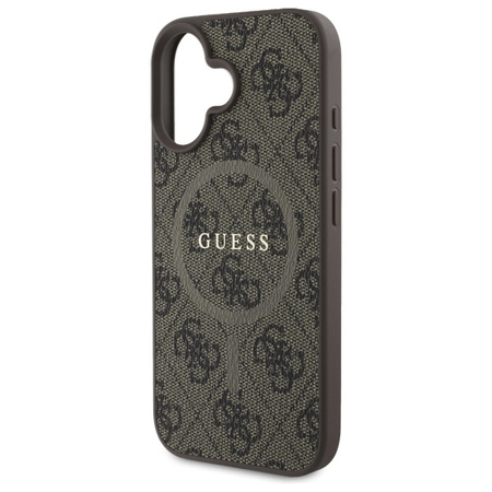 GUESS ETUI HARDCASE 4G RING CLASSIC LOGO DO MAGSAFE DO IPHONE 16 6.1