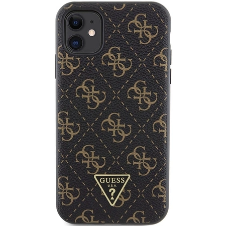 Etui Guess 4G Triangle Metal Logo na iPhone 11 / XR - czarne