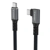 Kabel kątowy Wozinsky WPS3-UY41S USB-C USB4 40Gb/s 240W 1m 4K - czarny