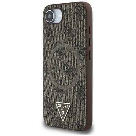 GUESS ETUI 4G RING TRIANGLE LOGO DO MAGSAFE DO IPHONE 16E OCHRONA TELEFONU