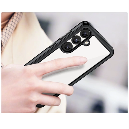 HURTEL OUTER SPACE CASE ETUI DO SAMSUNG GALAXY S25 Z ŻELOWĄ RAMKĄ I OCHRONĄ