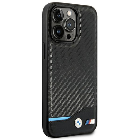 BMW ETUI LEATHER CARBON DO IPHONE 14 PRO 6.1 OCHRONNE HARDCASE DESIGN
