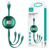 USAMS KABEL 3W1 DO LIGHTNING USB-C MICRO USB 1M DO TELEFONÓW APPLE SAMSUNG