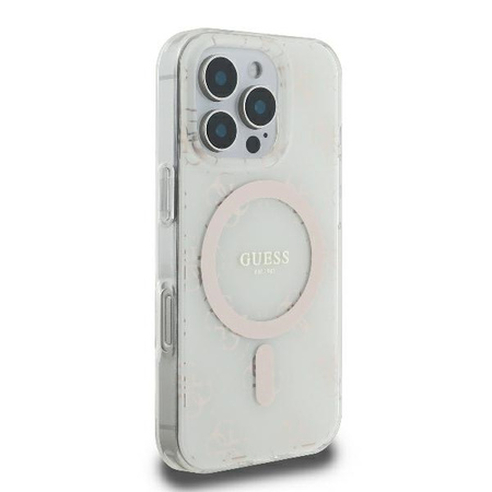 GUESS ETUI HARDCASE IML DO IPHONE 16 PRO 6.3 DO MAGSAFE BACKGROUND 4G