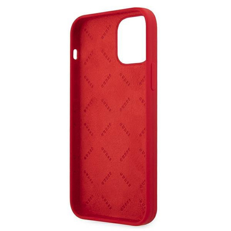 Guess GUHCP12LLSPEWRE iPhone 12 Pro Max 6,7" czerwony/red hard case Peony Collection