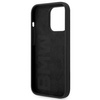 Etui BMW BMHCP14LSILBK na iPhone 14 Pro - czarne Silicone Metal Logo