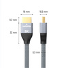 Wozinsky kabel HDMI 2.1 8K 60 Hz 48 Gbps / 4K 120 Hz / 2K 144 Hz 3 m srebrny (WHDMI-30)