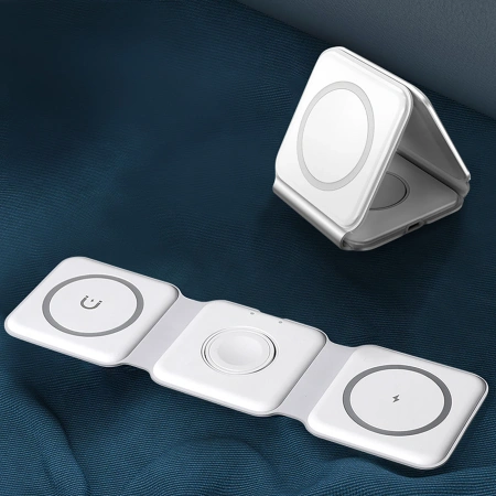 DUDAO SZYBKA ŁADOWARKA INDUKCYJNA 3W1 15W KABEL USB-C DO TELEFONU SŁUCHAWEK
