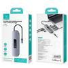 USAMS Adapter HUB 10w1 3xUSB 3.0/TF/SD/USB-C/HDMI/RJ45/VGA PD100W szary/tarnish SJ644HUB01 (US-SJ644)