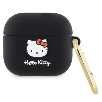 Etui Hello Kitty Silicone 3D Kitty Head na AirPods 3 - czarne