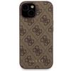 Zestaw Guess GUBPM5P15S4GEMGW iPhone15 6.1 hardcase + Powerbank 5000mAh MagSafe brązowy/brown 4G Metal Logo