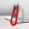 Baseus Cafule Cable wytrzymały nylonowy kabel przewód USB / USB-C QC3.0 3A 0,5M czerwony (CATKLF-A09)
