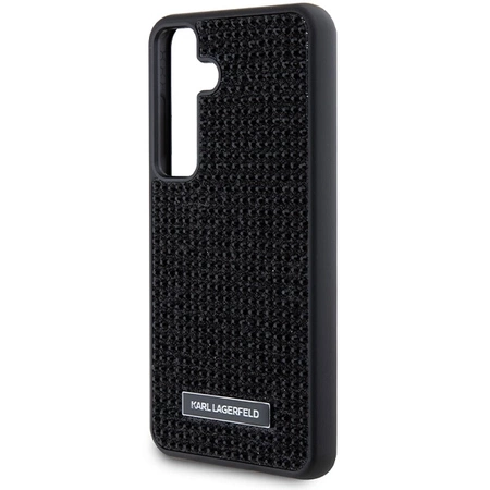 Etui Karl Lagerfeld Rhinestone Metal Logo na Samsung Galaxy S24 - czarne