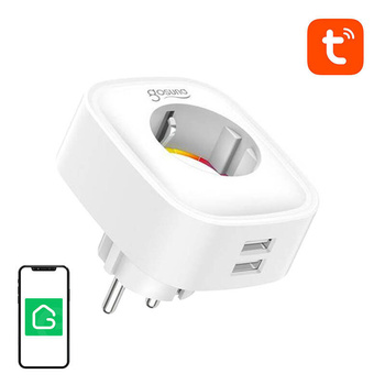 GOSUND GNIAZDO WIFI Z 2xUSB DO SMARTFONÓW 16A TUYA INTELIGENTNE STEROWANIE