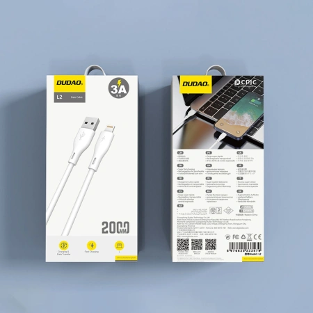 DUDAO KABEL USB-A DO LIGHTNING 3A 2M DO IPHONE 11 12 13 14 15 PEŁNE