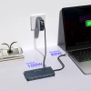 WOZINSKY HUB USB-C 14 W 1 DO KOMPUTERA 3 MONITORY ALUMINIOWY Z KABLEM 15
