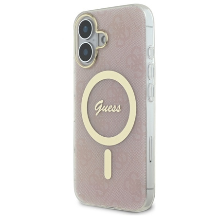 GUESS ETUI CASE HARDCASE IML DO IPHONE 16 PLUS 6.7 DO MAGSAFE 4G RÓŻOWE
