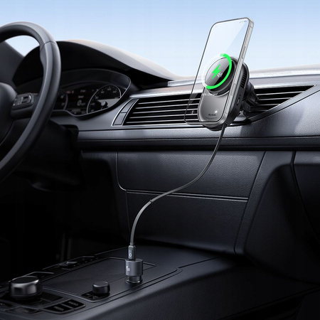 MCDODO UCHWYT NA TELEFON DO SAMOCHODU ŁADOWARKA INDUKCYJNA DO MAGSAFE 25W