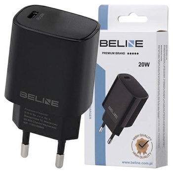 BELINE ŁADOWARKA SIECIOWA DO TELEFONÓW 1X USB-C 20W PD 3.0 SZYBKA ŁADOWARKA