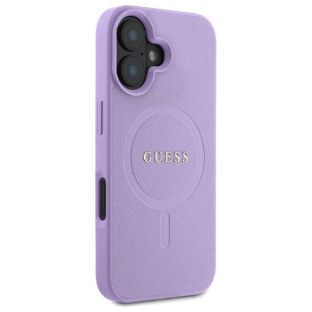 GUESS ETUI HARD CASE DO IPHONE 16 6.1 SAFFIANO Z TECHNOLOGIĄ DO MAGSAFE
