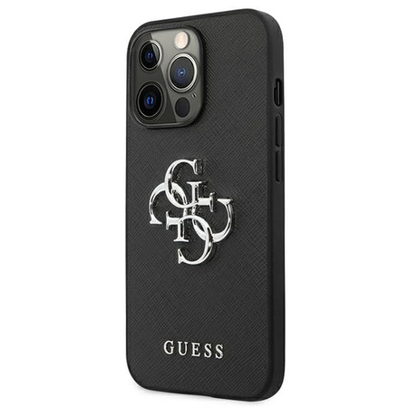 GUESS POKROWIEC HARDCASE DO IPHONE 13 PRO 13 6,1 SAFFIANO Z LOGO METALOWYM