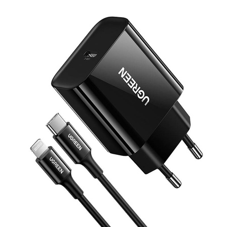 UGREEN ŁADOWARKA EU 20W USB-C PD3.0 DO TABLETÓW TELEFONÓW SZYBKIE ŁADOWANIE