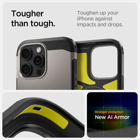 SPIGEN ETUI TOUGH ARMOR DO MAGSAFE DO IPHONE 16 PRO MAGNETYCZNE OCHRONA