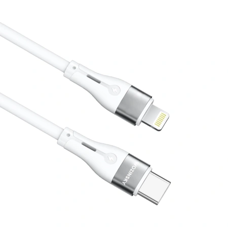 WOZINSKY KABEL DO LIGHTNING USB-C PD 27W DO IPHONE 12 13 14 1M BIAŁY