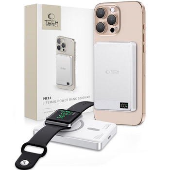 TECH-PROTECT PB33 LIFEMAG DO MAGSAFE POWER BANK 5000MAH DO IPHONE 12 13 14