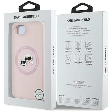 KARL LAGERFELD ETUI SILIKONOWE KARL&CHOUPETTE HEADS DO IPHONE 16E DO