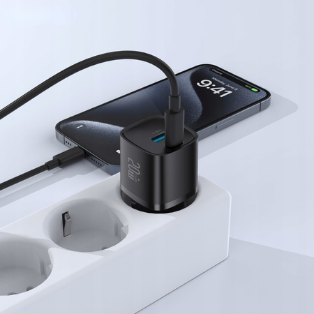 PALPRO SZYBKA ŁADOWARKA DO TELEFONU 2X USB-C USB-A KOSTKA DO ŁADOWARKI 20W