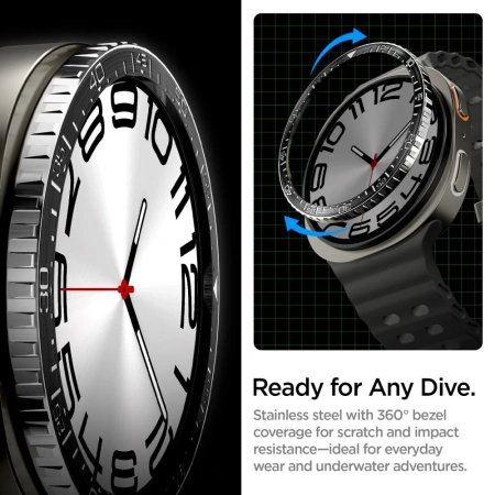 SPIGEN NAKŁADKA BEZEL TUNE DIVER DO SAMSUNG GALAXY WATCH 8 44MM OCHRONA