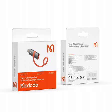 MCDODO ADAPTER PRZEJŚCIÓWKA USB-C USB TYP C DO LIGHTNING IPHONE 11 12 13 14