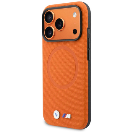 Etui BMW M FW Logo Metal MagSafe do      iPhone 17 Pro pomarańczowy
