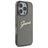 GUESS ETUI HARD CASE DO IPHONE 16 PRO 6.3 BLACK IML HEART Z LOGO DO 4G