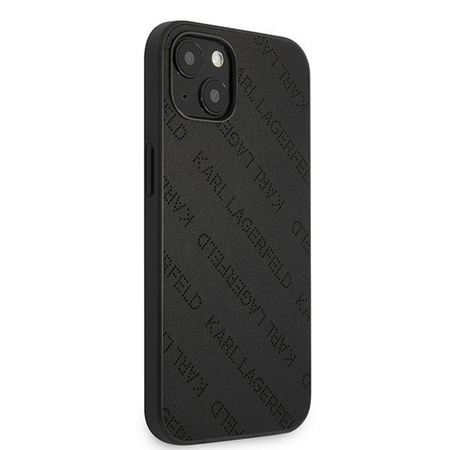 Karl Lagerfeld KLHCP13SPTLK iPhone 13 mini 5,4" hardcase czarny/black Perforated Allover