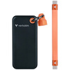 Dysk Zewnętrzny Verbatim Pocket SSD 2TB - brelok do kluczy z kablem USB-C 3.2 gen.2 czarno-pomarańczowy/black-orange 32197