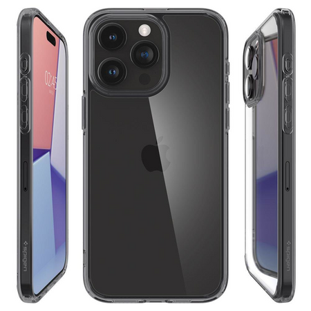 Etui Spigen Ultra Hybrid na iPhone 15 Pro - przezroczysto szare