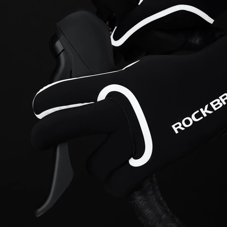 ROCKBROS RĘKAWICZKI ROWEROWE WODOODPORNE DO ROWERU PEŁNE ROZMIAR L