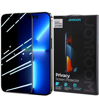 Joyroom Knight 2,5D Privacy TG szkło hartowane do iPhone 14 Pro z filtrem Anti-Spy na cały ekran z ramką przezroczysty (JR-P02)