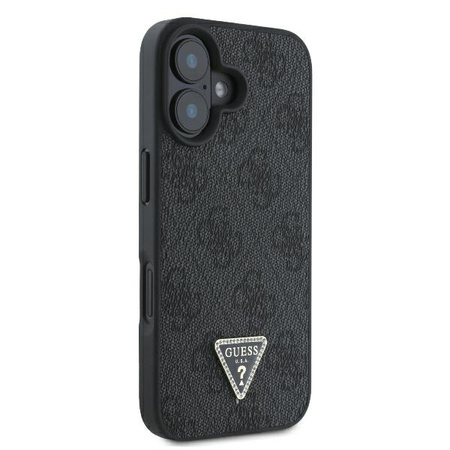 Guess GUHCP16SP4TDSCPK iPhone 166.1 czarny/black hardcase Leather Metal Logo Strass Crossbody