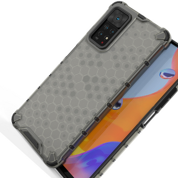 Honeycomb etui pancerny pokrowiec z żelową ramką Samsung Galaxy A73 czarny